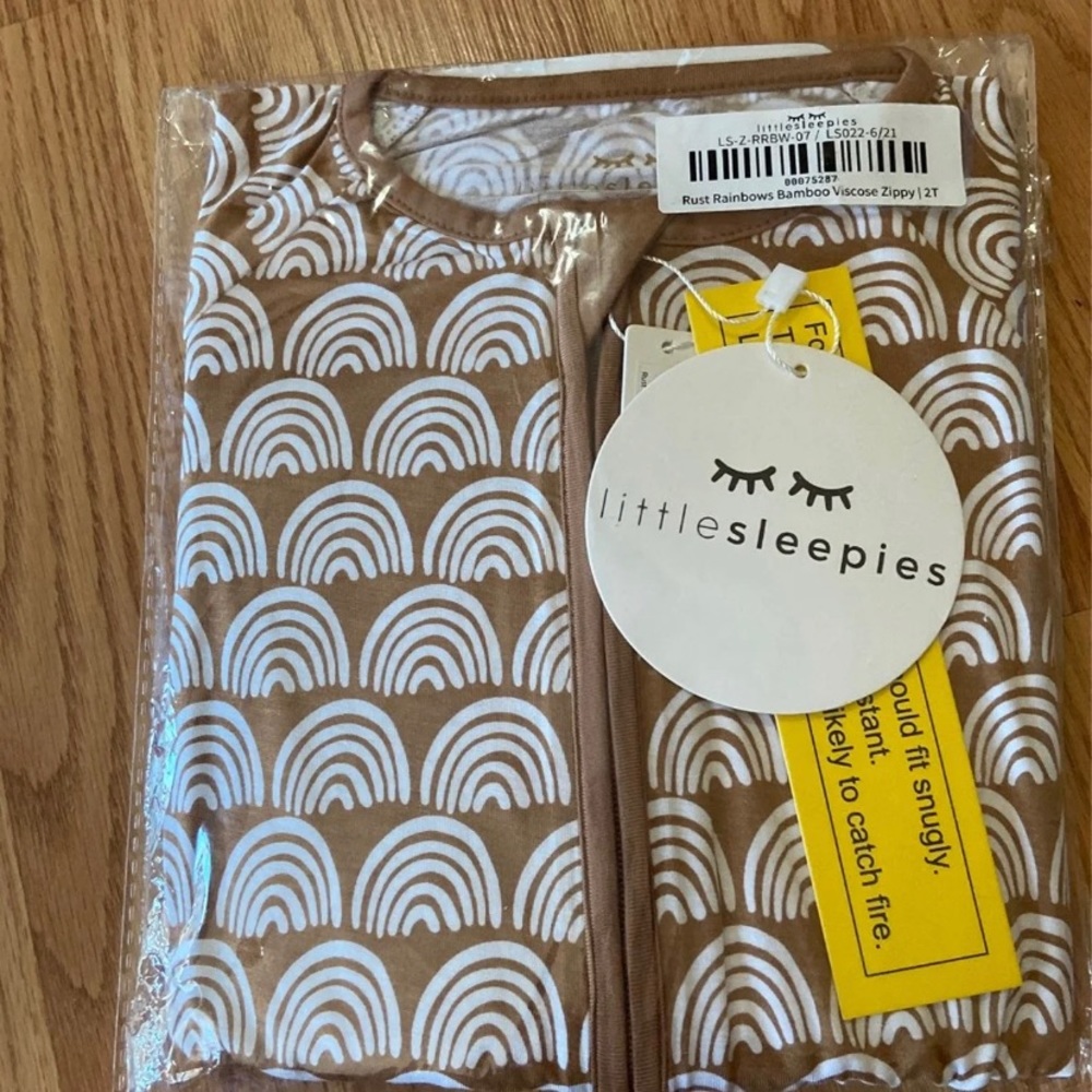 Little sleepies rust rainbow pj